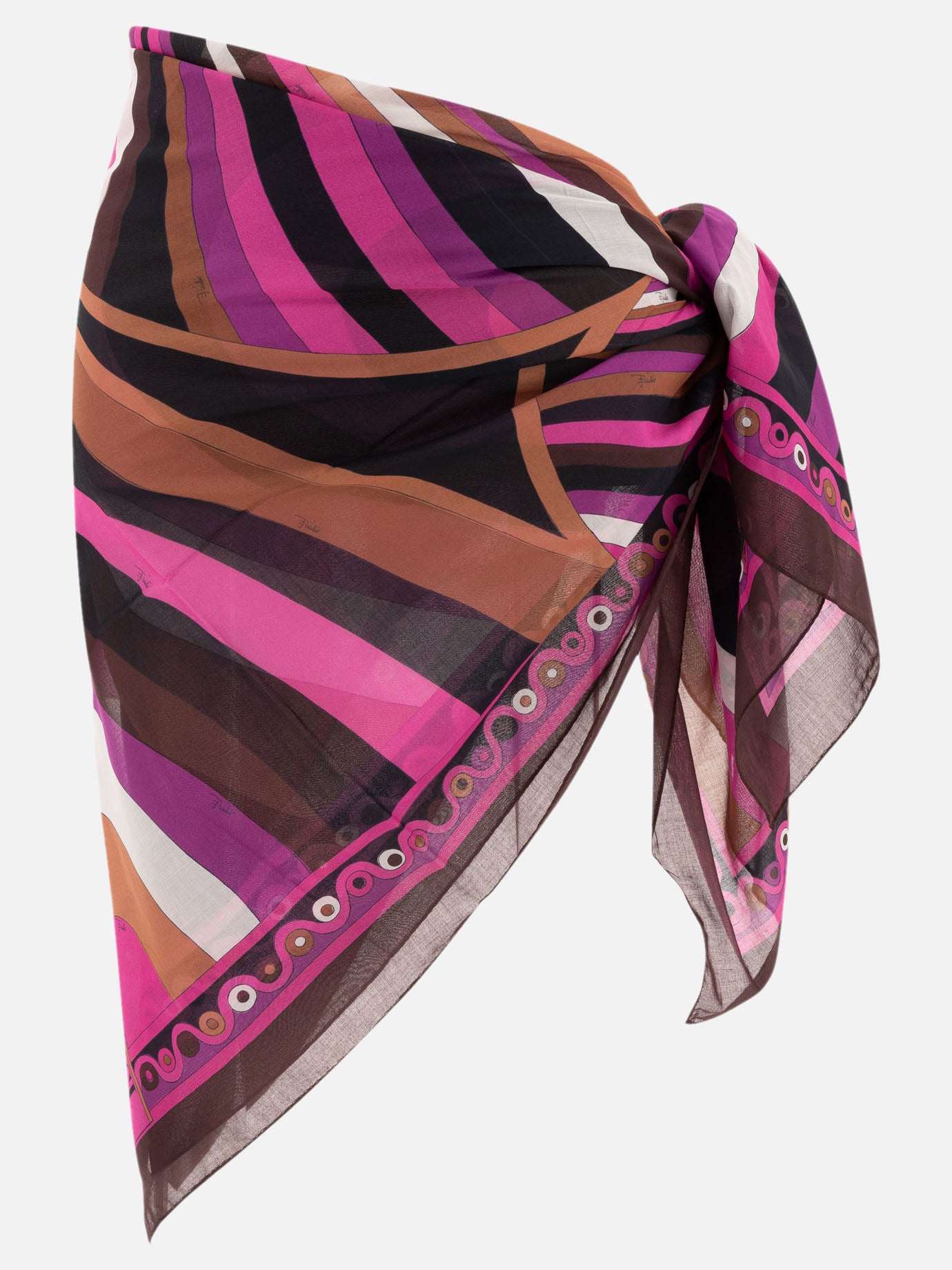 Beach dresses 100% cotton  Fuchsia - Pucci Women | PDP | VIETTI Online Store | thumbnail
