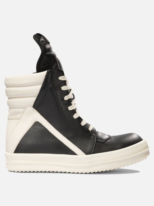 High top sneakers 100% calf leather - 100% rubber  Black - Rick Owens Women | PDP | VIETTI Online Store 
