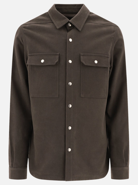 Denim jackets Solid colour  Grey - Rick Owens Men | PLP | VIETTI Online Store 
