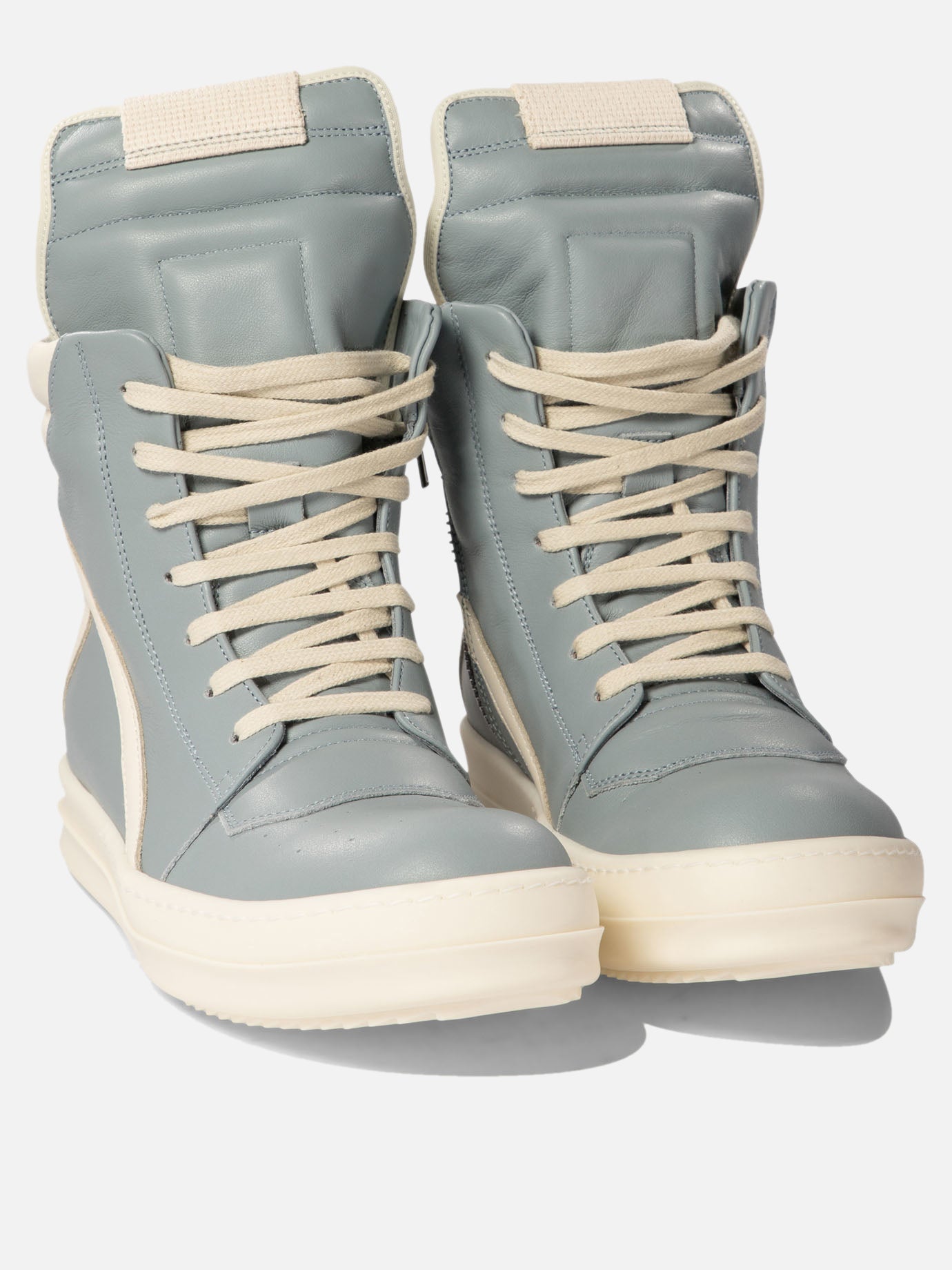 High top sneakers 100% calf leather - 100% rubber  Light blue - Rick Owens Women | PDP | VIETTI Online Store | Zoom-Modal_2
