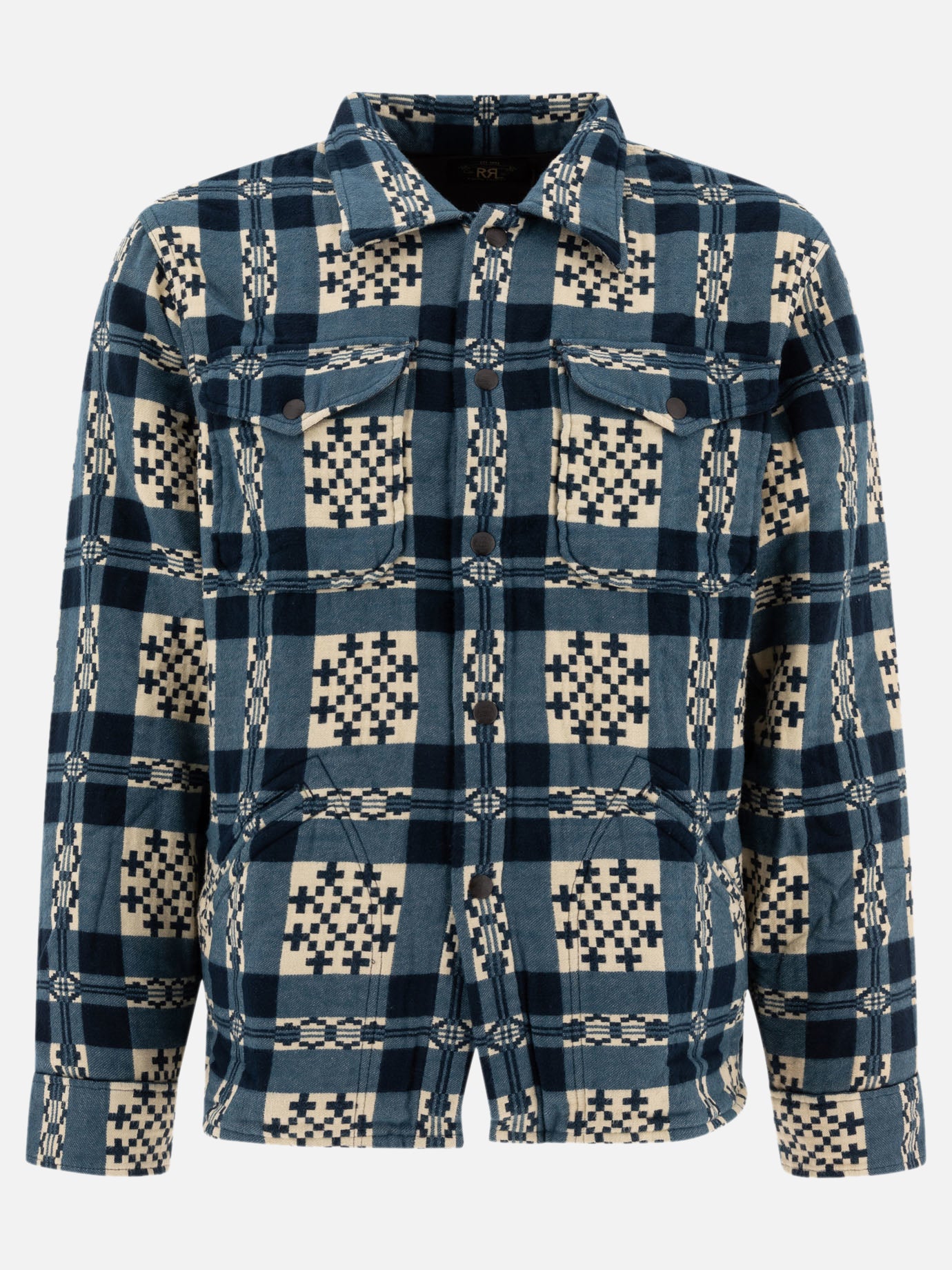 Overshirt jackets Print  Blue - RRL by Ralph Lauren Men | PDP | VIETTI Online Store | Zoom-Modal
