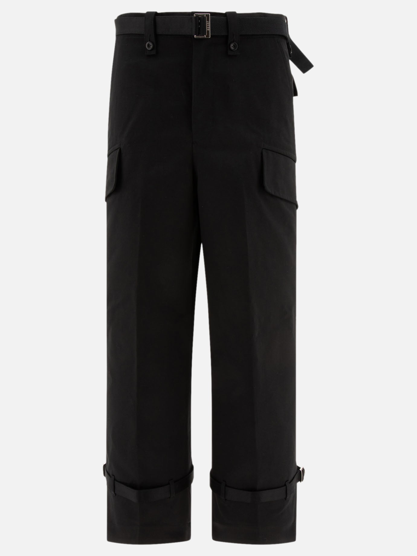 Sacai Belted trousers Black