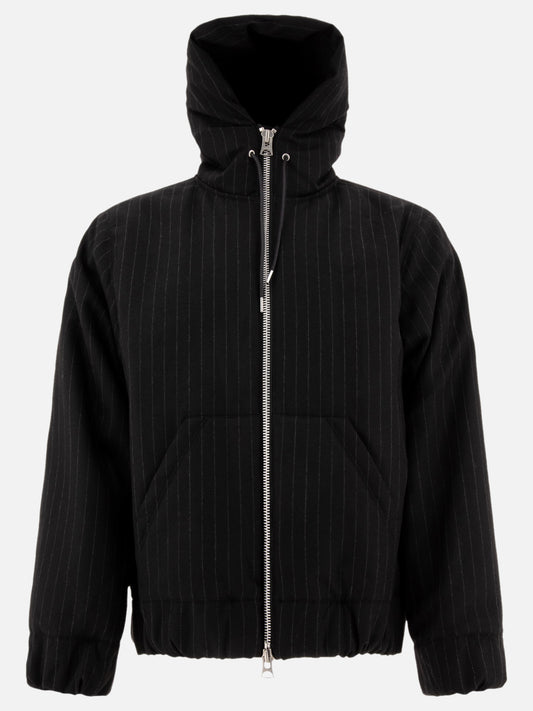Quilted & Utility Jackets Pinstriped  Black - Sacai Men | PLP | VIETTI Online Store 
