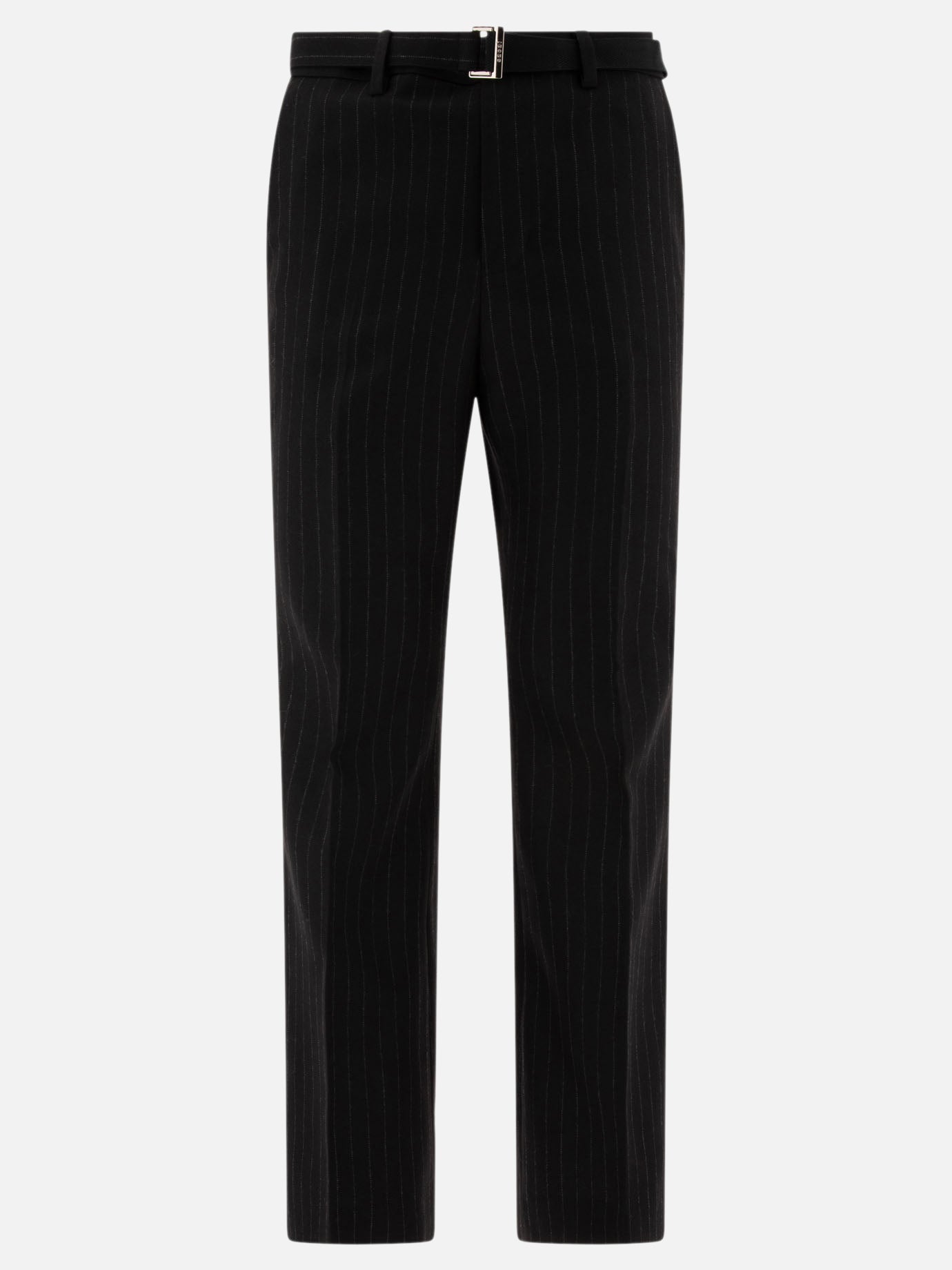 Pinstriped trousers