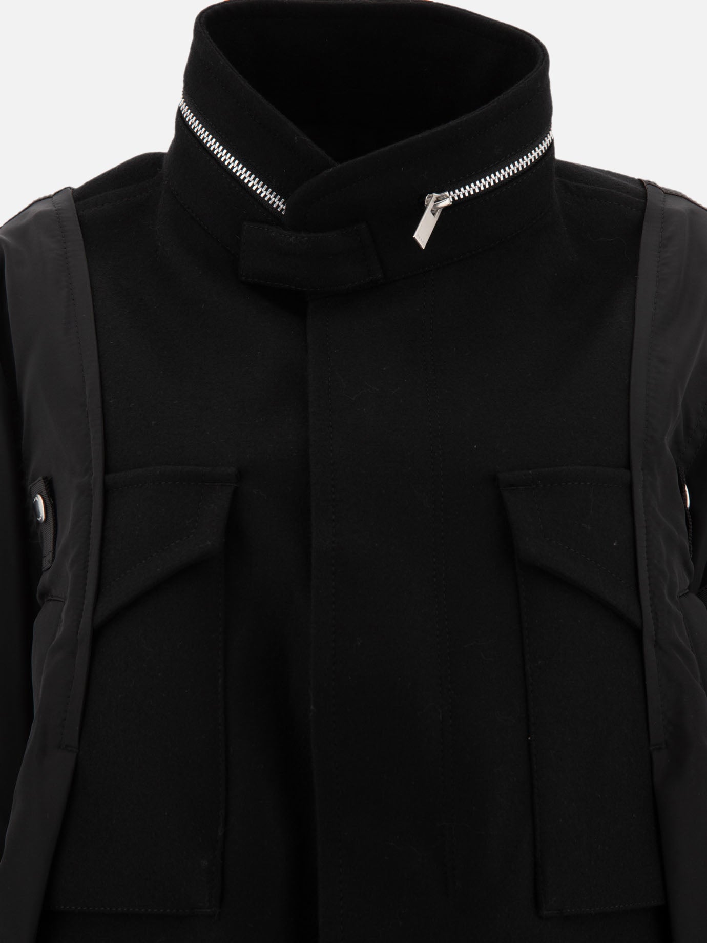 Bomber jackets Solid colour  Black - Sacai Women | PDP | VIETTI Online Store | Zoom-Modal_3
