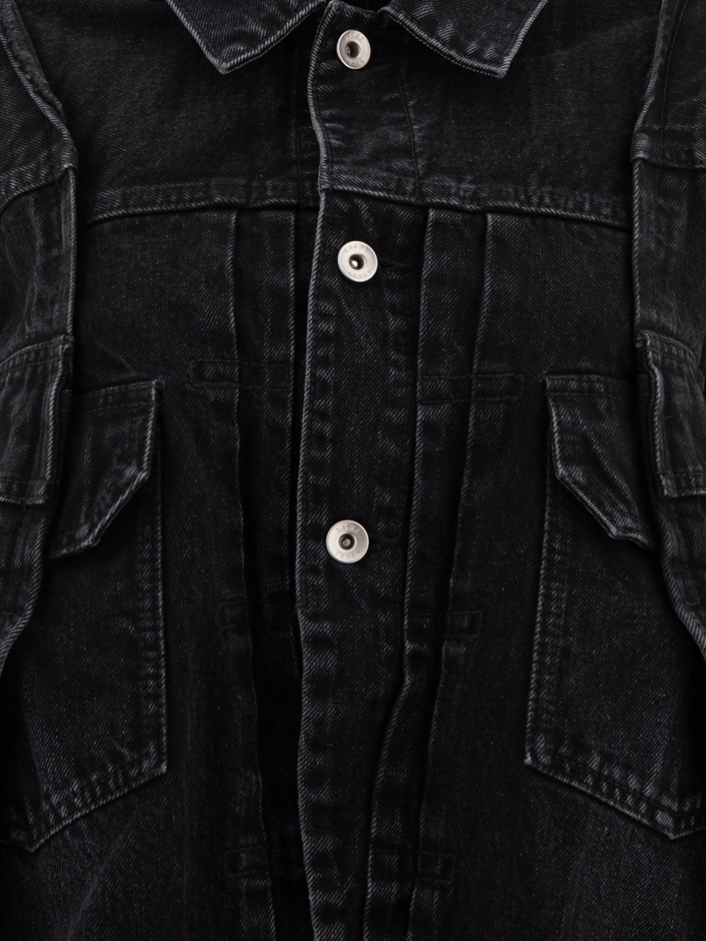 Denim jackets Solid colour  Black - Sacai Women | PDP | VIETTI Online Store | thumbnail_3