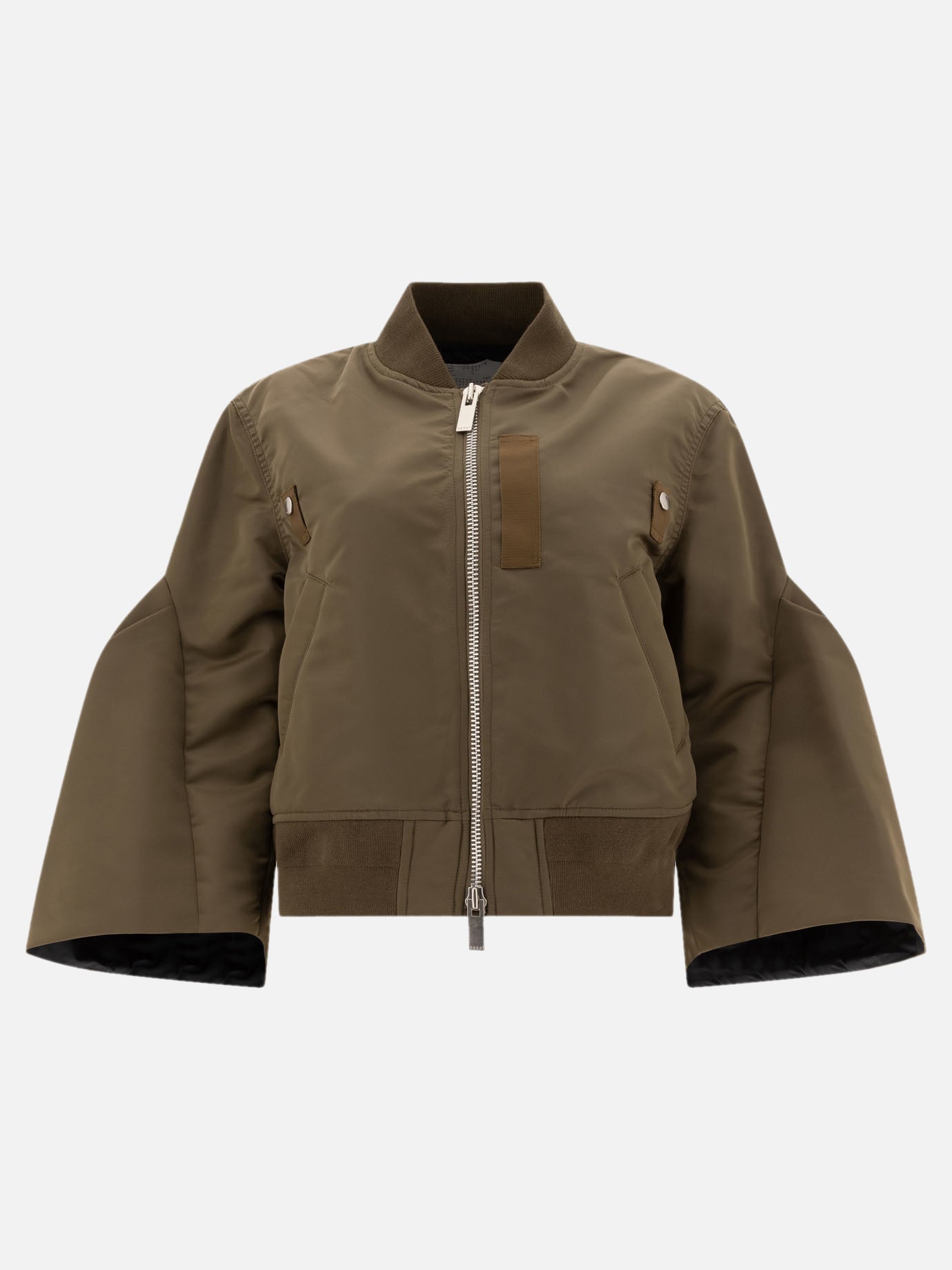 Bomber jackets Solid colour  Green - Sacai Women | PDP | VIETTI Online Store | thumbnail