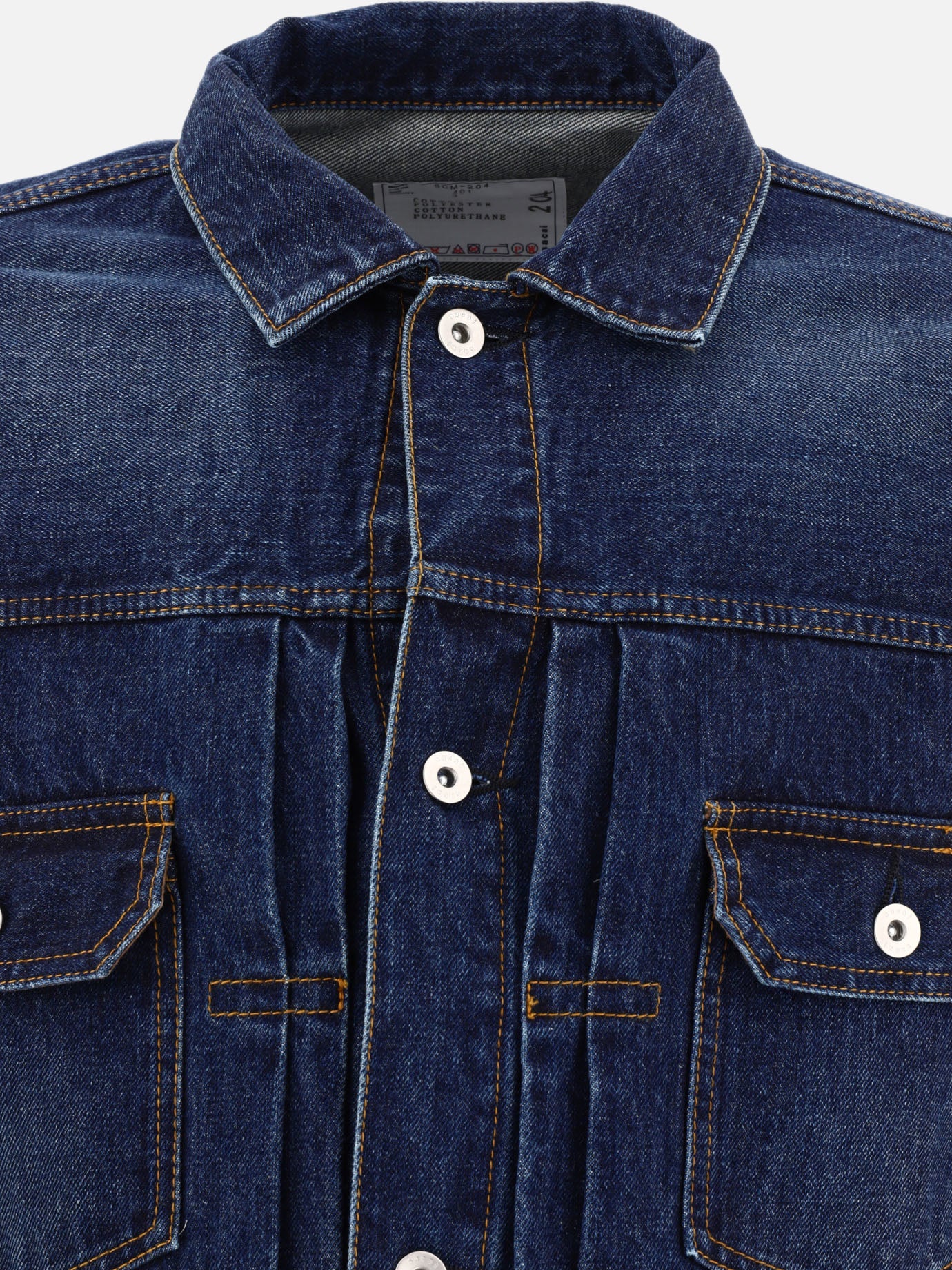 Denim jackets 100% cotton  Blue - Sacai Men | PDP | VIETTI Online Store | thumbnail_3