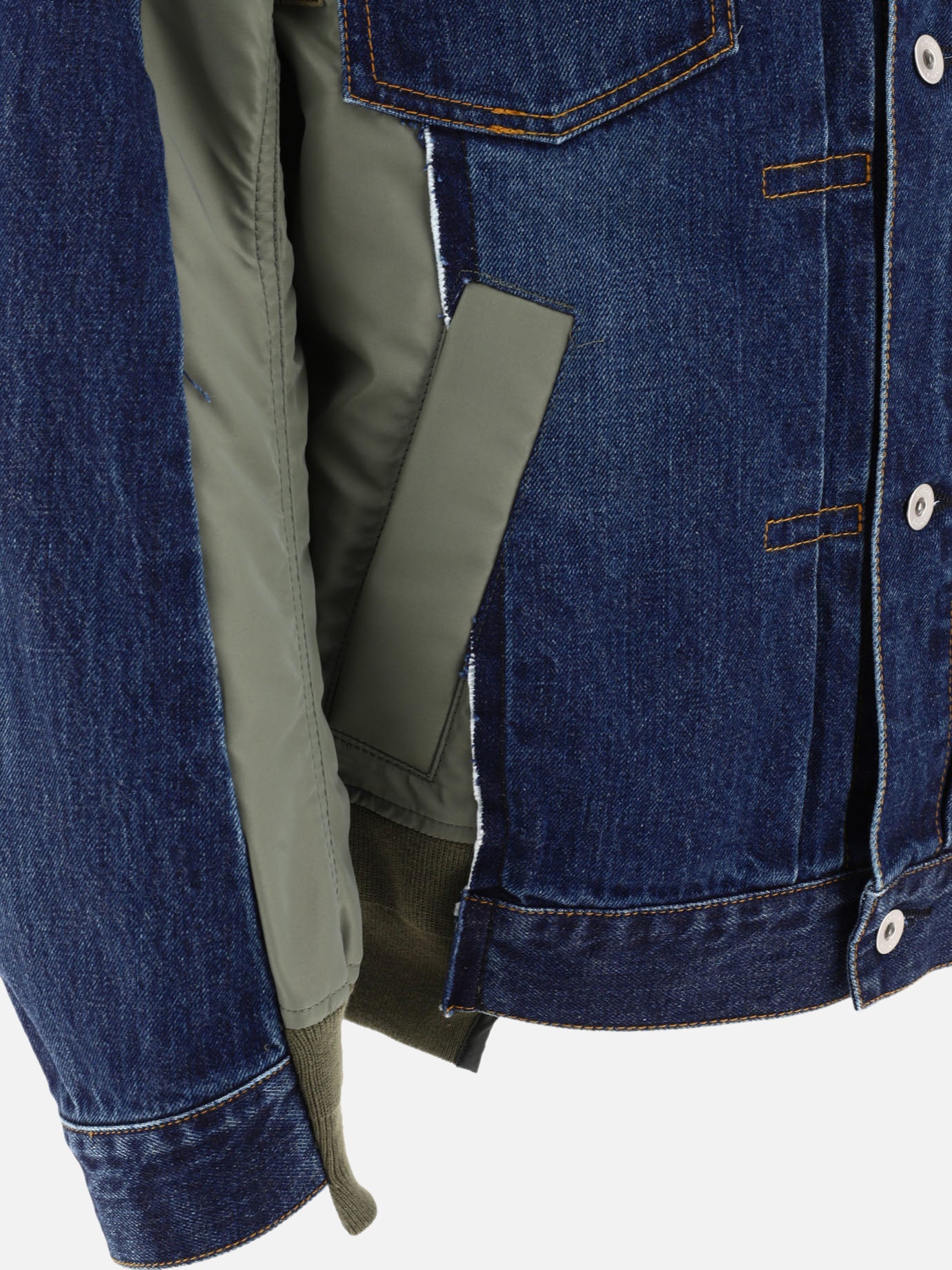 Denim jackets 100% cotton  Blue - Sacai Men | PDP | VIETTI Online Store | Zoom-Modal_4
