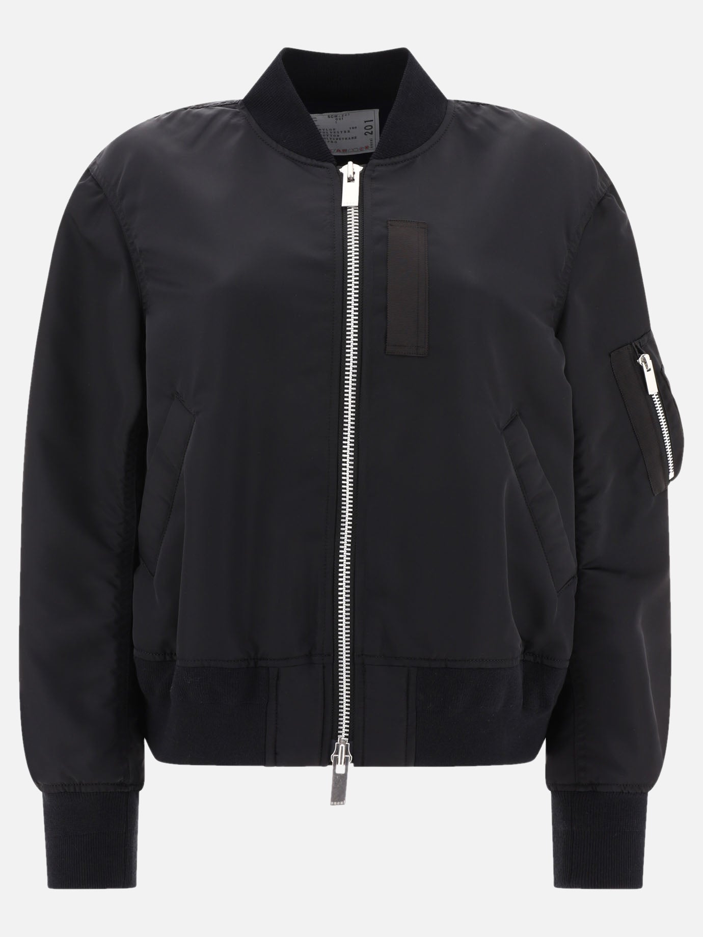 Bomber jackets 100% nylon  Black - Sacai Women | PDP | VIETTI Online Store | thumbnail