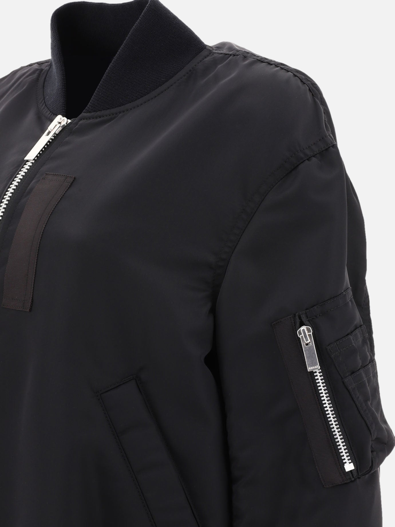 Bomber jackets 100% nylon  Black - Sacai Women | PDP | VIETTI Online Store | Zoom-Modal_4
