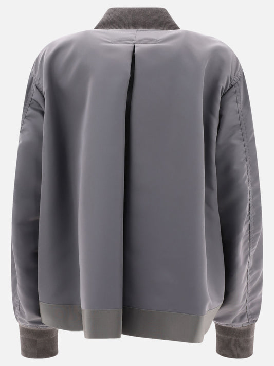 Bomber jackets 100% nylon  Grey - Sacai Women | PLP | VIETTI Online Store | 2
