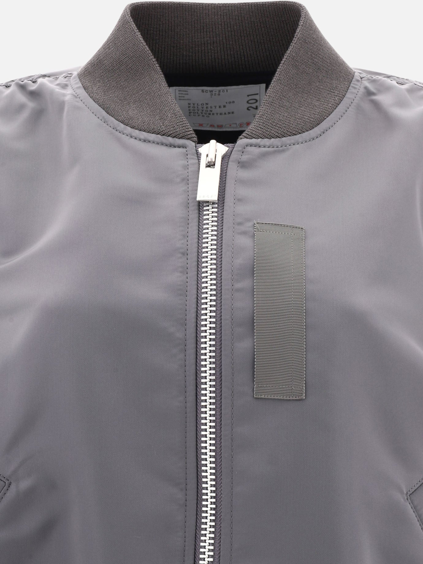 Bomber jackets 100% nylon  Grey - Sacai Women | PDP | VIETTI Online Store | thumbnail_3