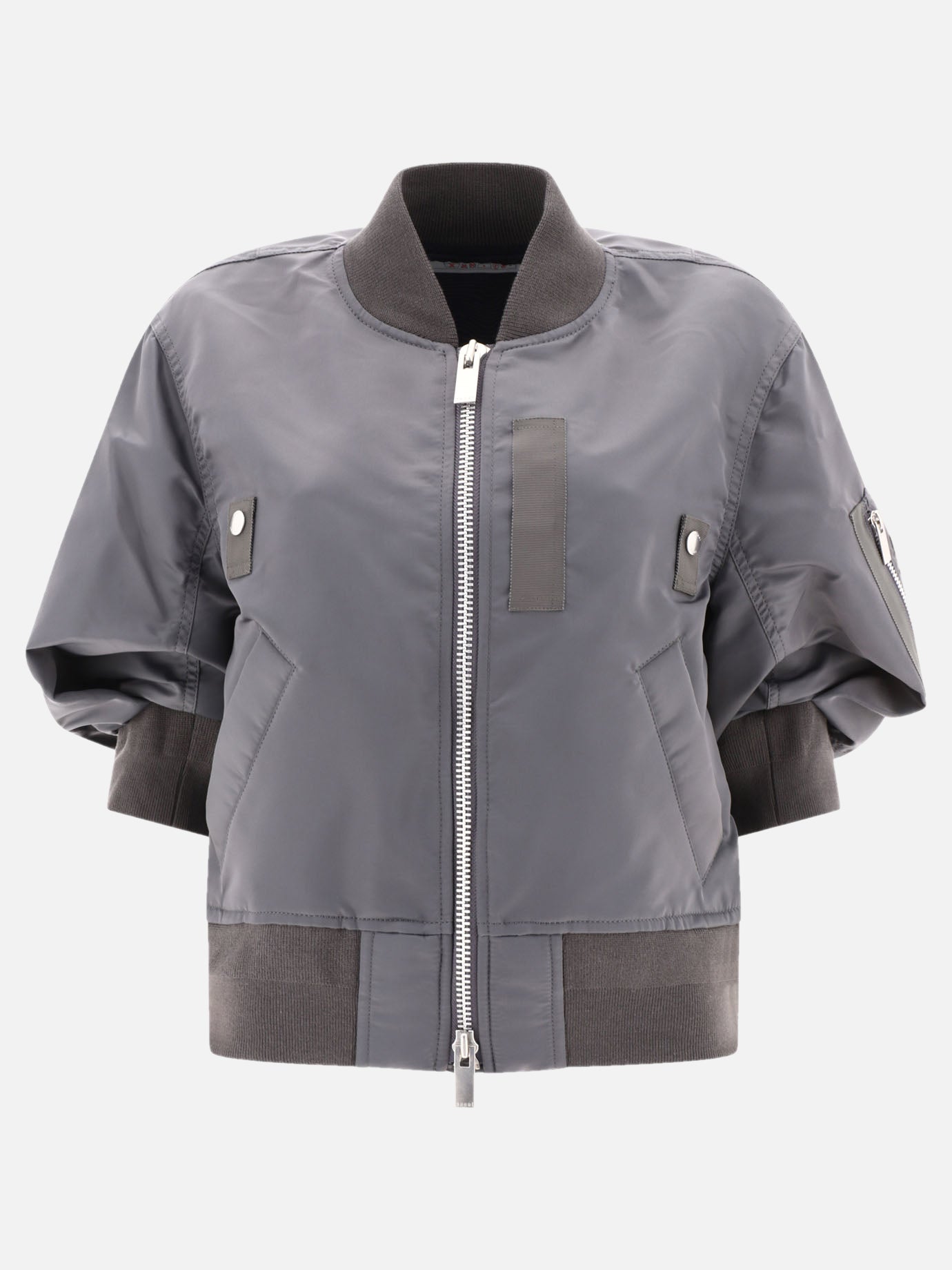 Bomber jackets Solid colour  Grey - Sacai Women | PDP | VIETTI Online Store | Zoom-Modal
