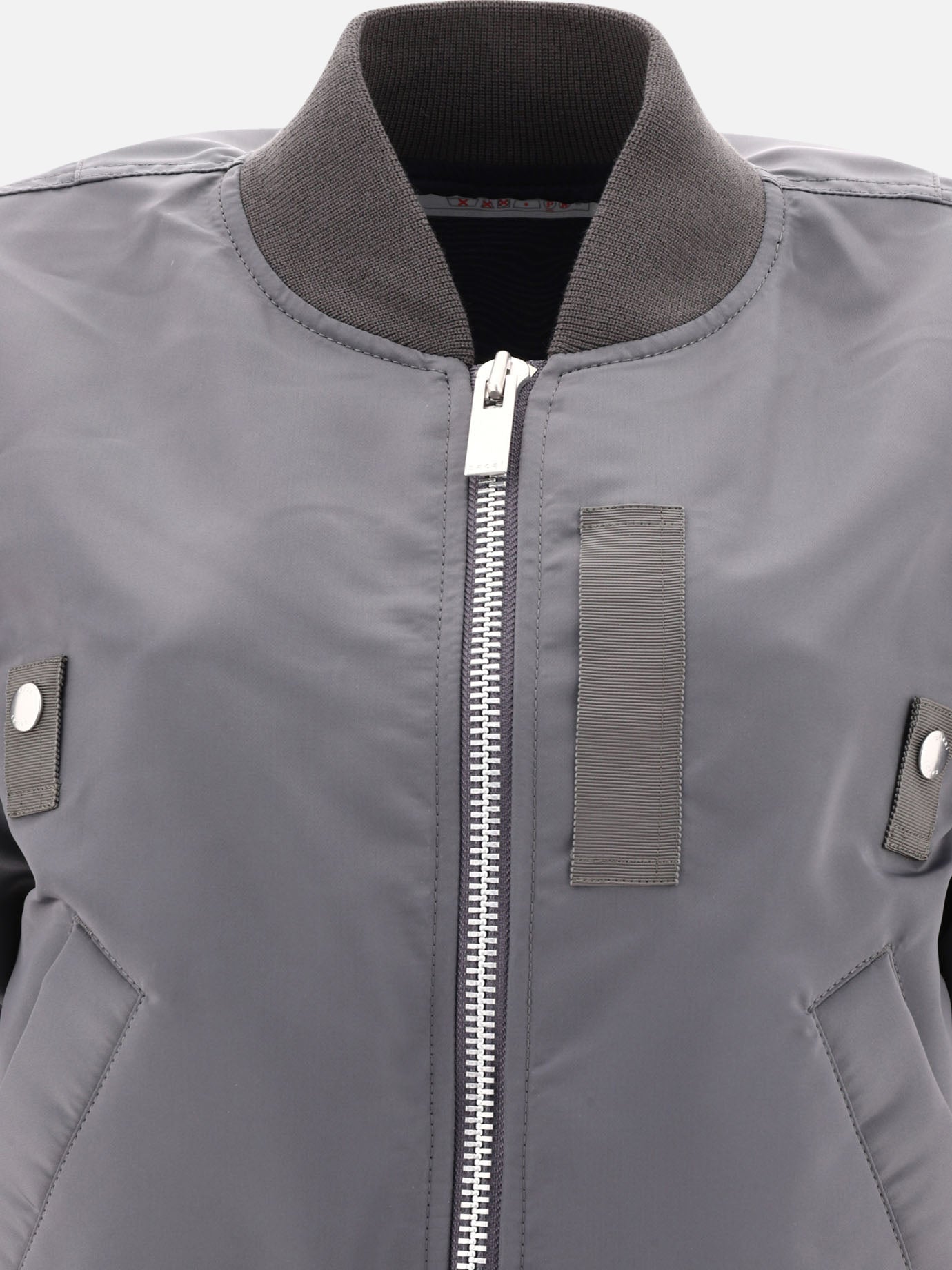 Bomber jackets Solid colour  Grey - Sacai Women | PDP | VIETTI Online Store | thumbnail_3