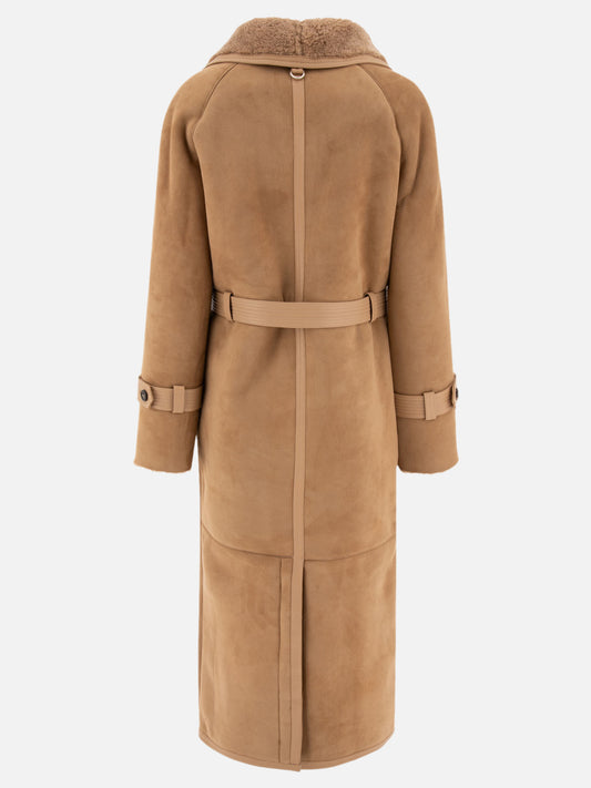 Long coats Solid colour  Beige - Saks Potts Women | PLP | VIETTI Online Store | 2
