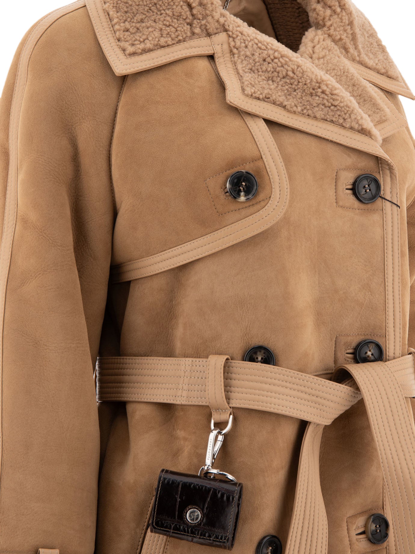 Long coats Solid colour  Beige - Saks Potts Women | PDP | VIETTI Online Store | thumbnail_4