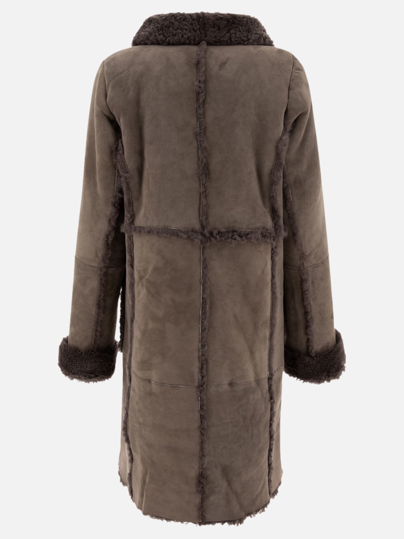 Long coats Solid colour  Grey - Saks Potts Women | PDP | VIETTI Online Store | Zoom-Modal_2
