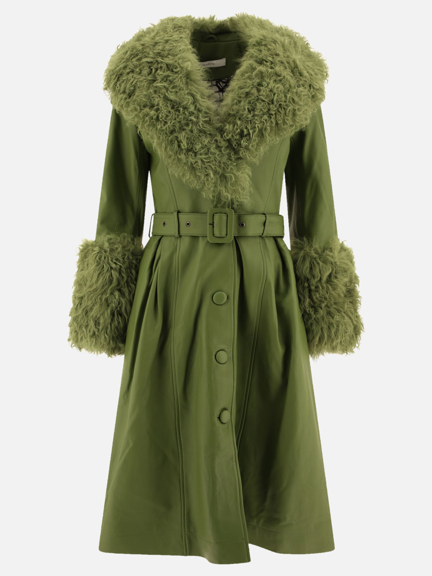 Long coats Solid colour  Green - Saks Potts Women | PDP | VIETTI Online Store | thumbnail