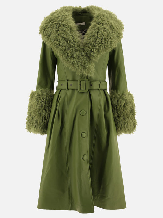 Long coats Solid colour  Green - Saks Potts Women | PLP | VIETTI Online Store 
