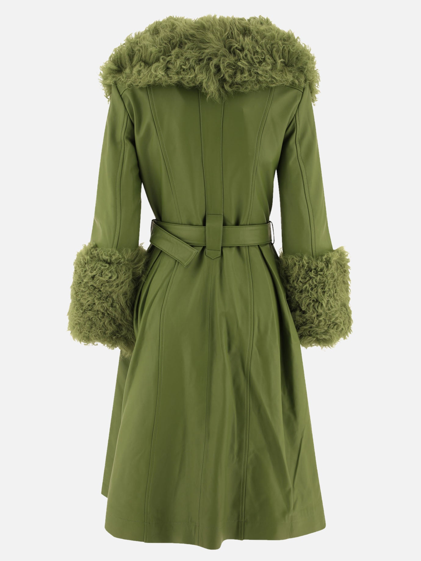 Long coats Solid colour  Green - Saks Potts Women | PDP | VIETTI Online Store | Zoom-Modal_2
