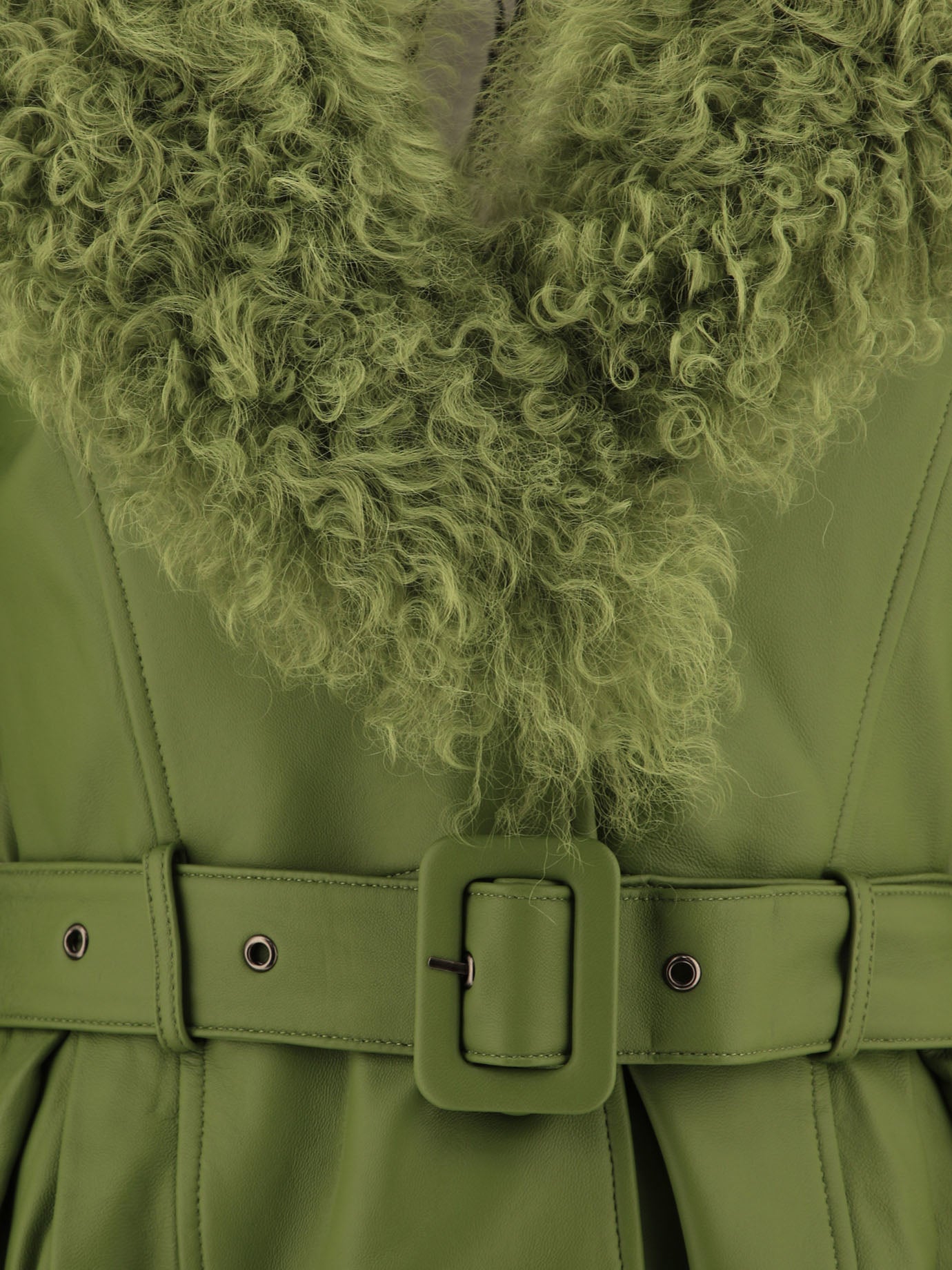 Long coats Solid colour  Green - Saks Potts Women | PDP | VIETTI Online Store | thumbnail_3