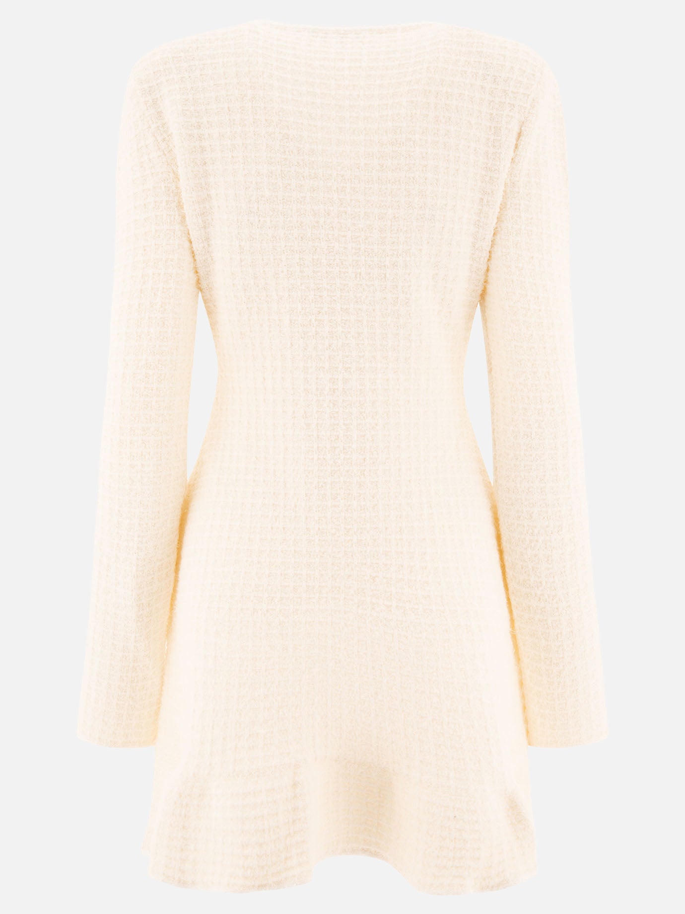 Self-portrait Knit dress with buttons White