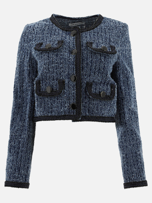 Denim jackets Solid colour  Blue - Self-portrait Women | PLP | VIETTI Online Store 
