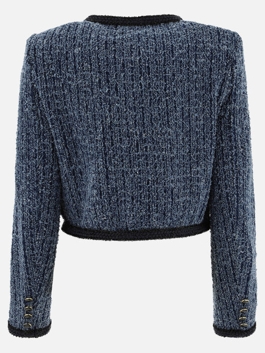 Denim jackets Solid colour  Blue - Self-portrait Women | PLP | VIETTI Online Store | 2

