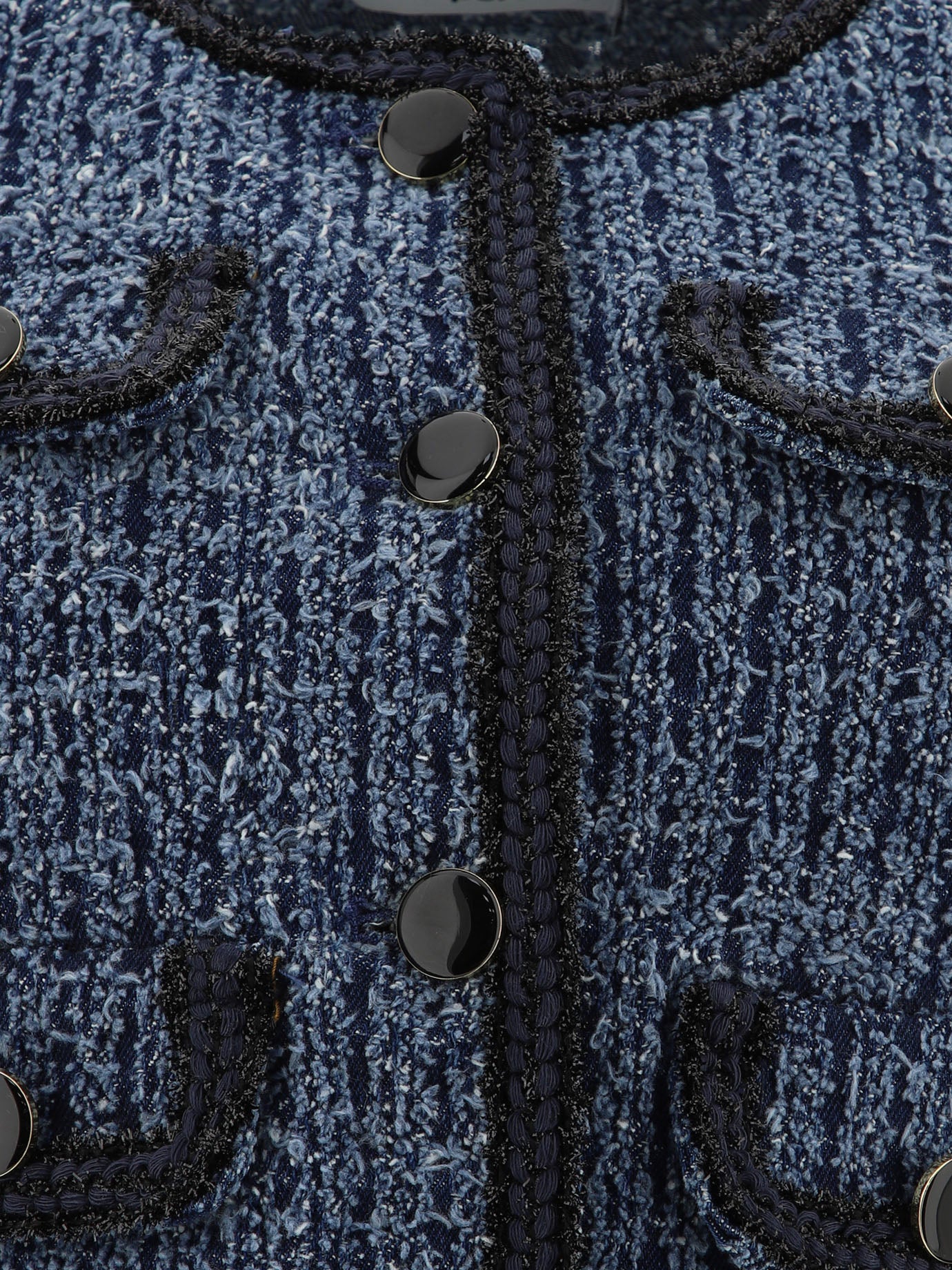 Denim jackets Solid colour  Blue - Self-portrait Women | PDP | VIETTI Online Store | Zoom-Modal_3
