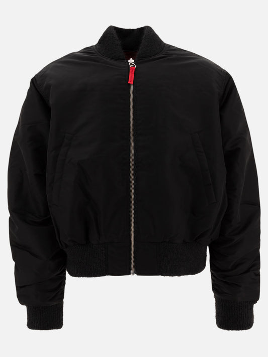 Bomber jackets Solid colour  Black - Stockholm Surfboard Club Men | PLP | VIETTI Online Store 
