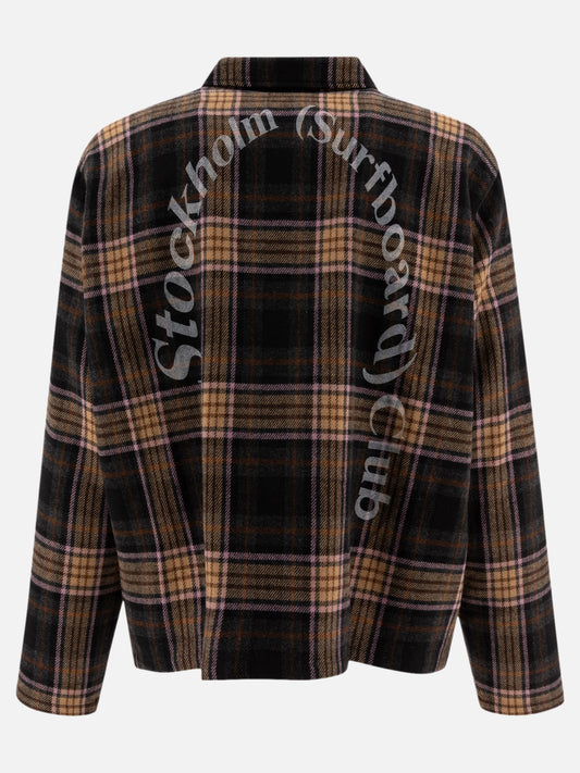 Overshirt jackets Plaid  Brown - Stockholm Surfboard Club Men | PLP | VIETTI Online Store | 2
