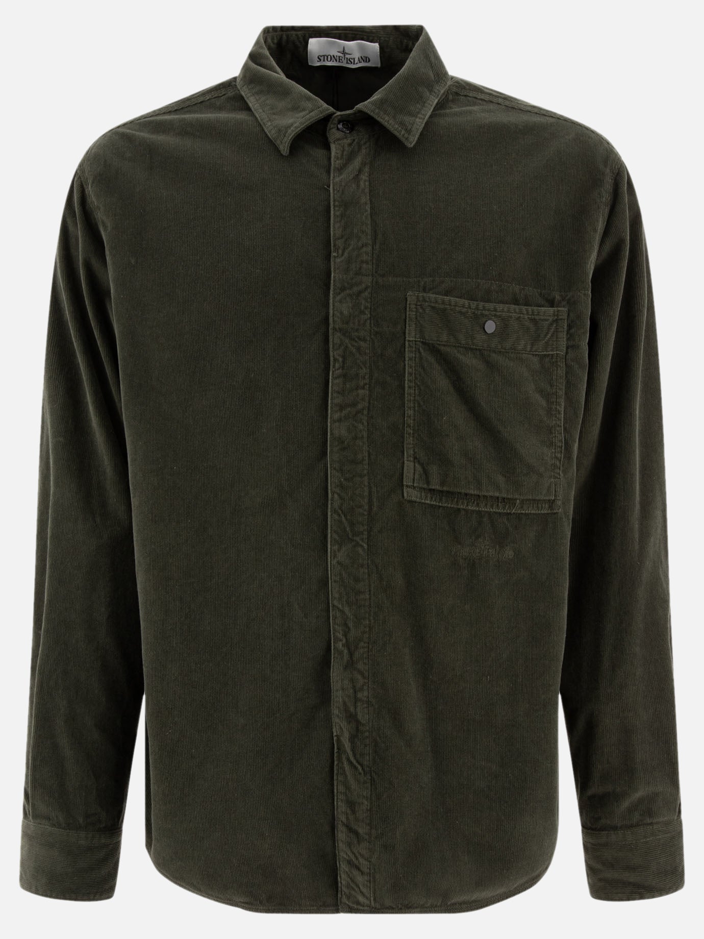 Stone Island Corduroy shirt Green