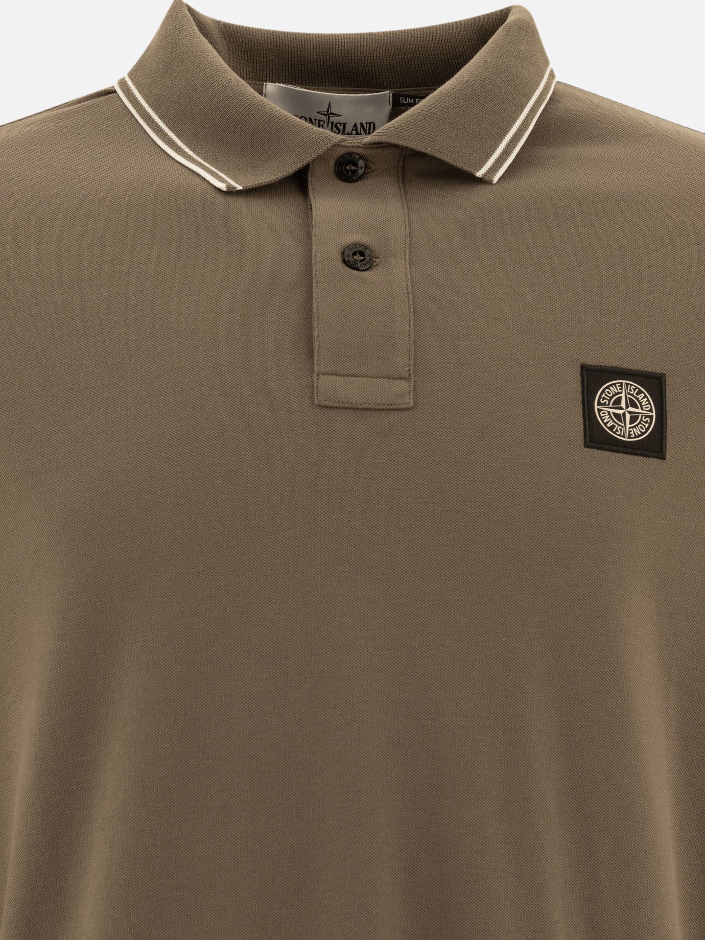 Stone Island "Compass" polo shirt Brown