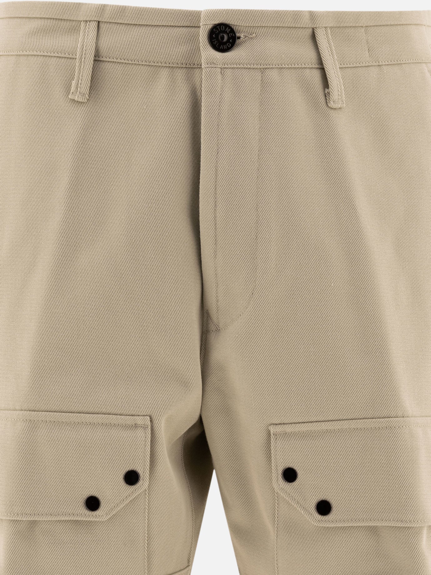 Stone Island "Cotton Nylon Drill" trousers Beige