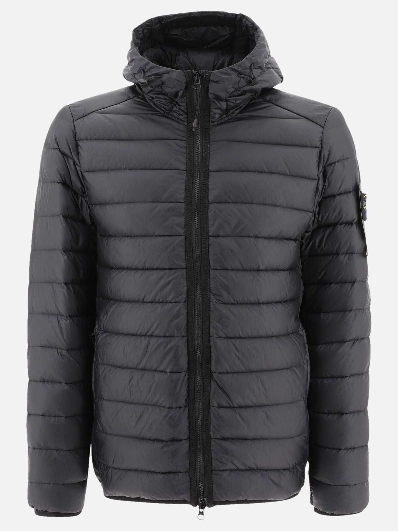 Down jackets Solid colour  Black - Stone Island Men | PDP | VIETTI Online Store | thumbnail
