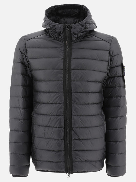 Down jackets Solid colour  Black - Stone Island Men | PLP | VIETTI Online Store 
