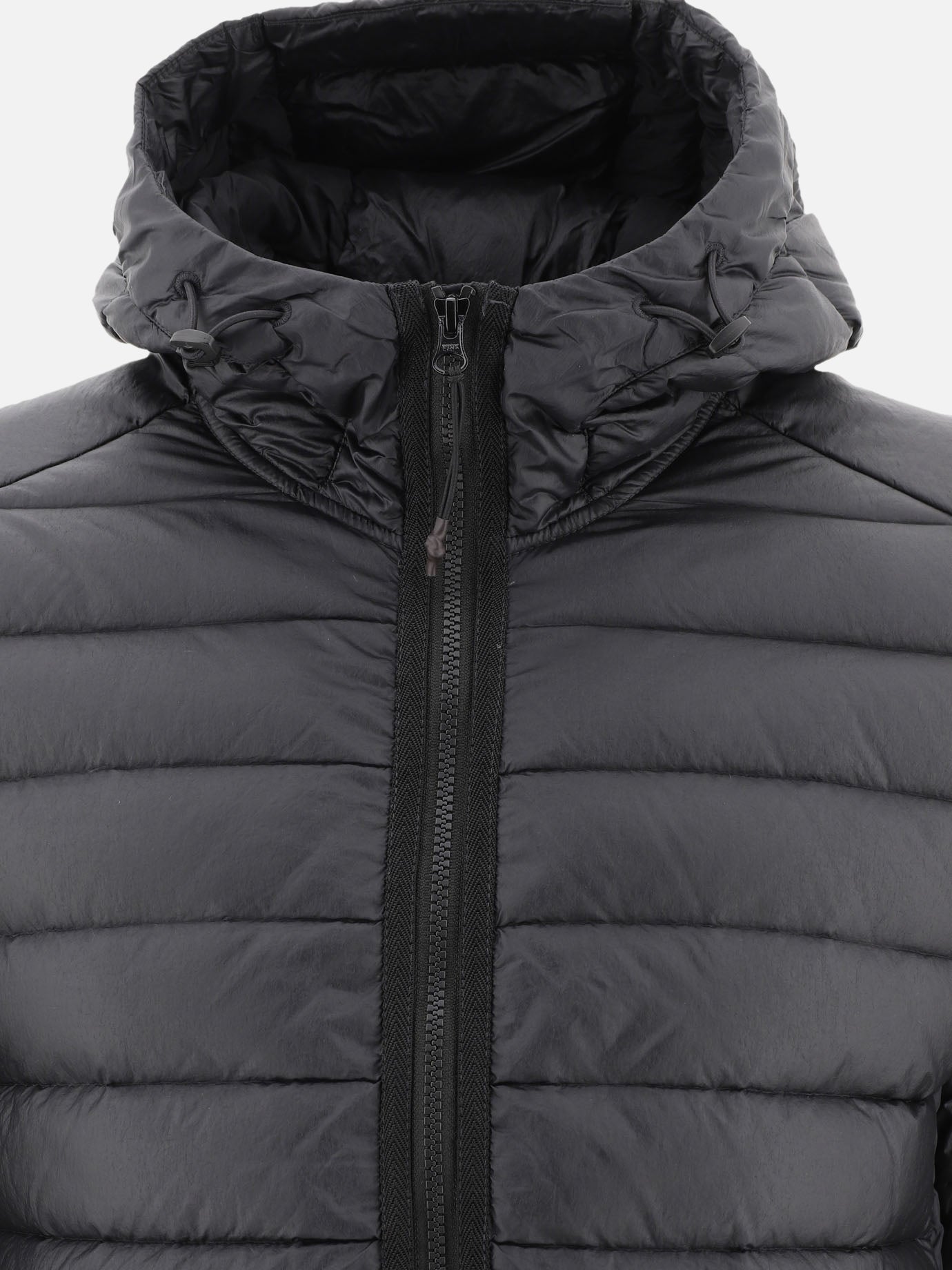 "Loom Woven Chambers" down jacket