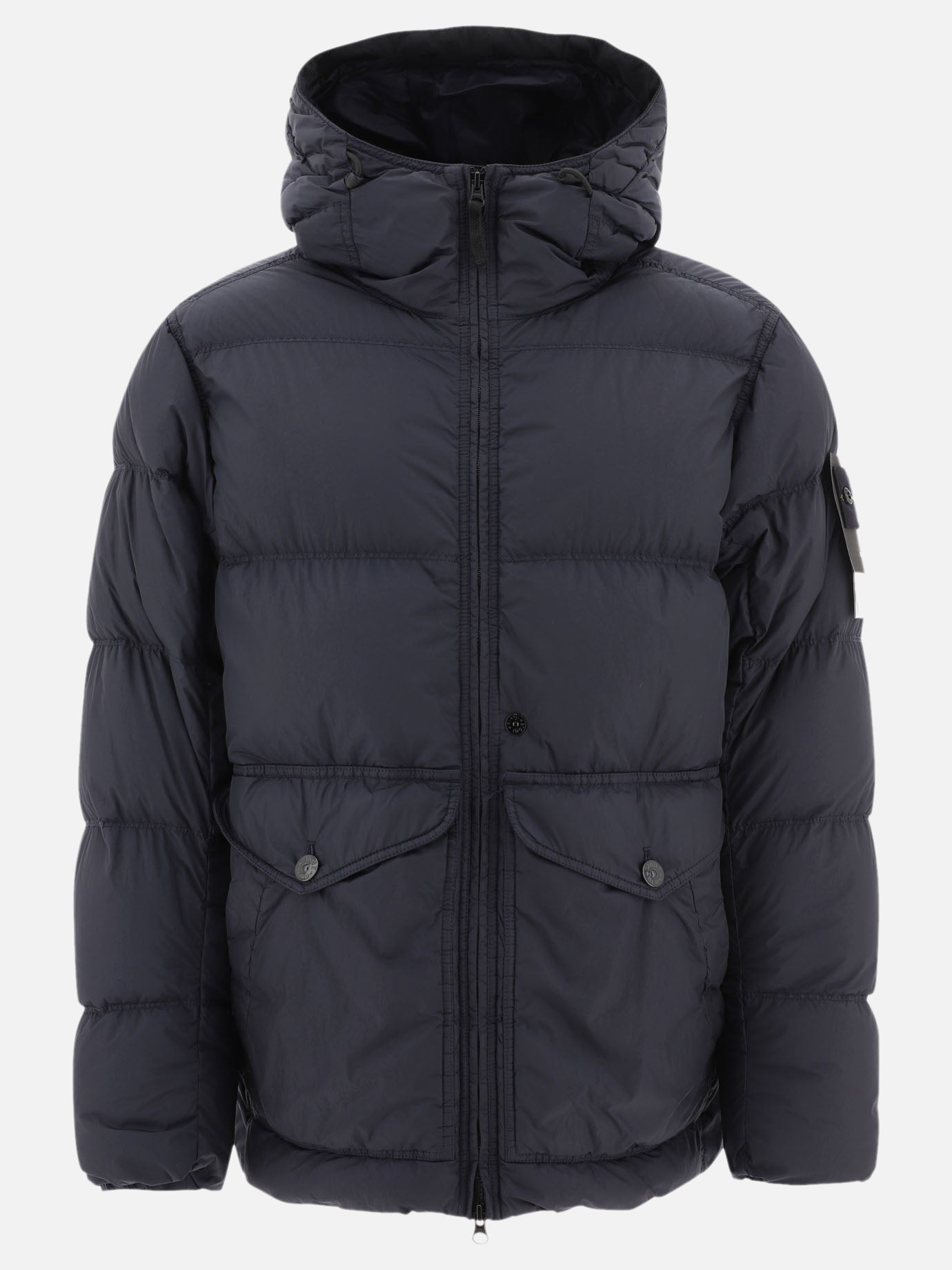 Down jackets Solid colour  Blue - Stone Island Men | PDP | VIETTI Online Store | Zoom-Modal
