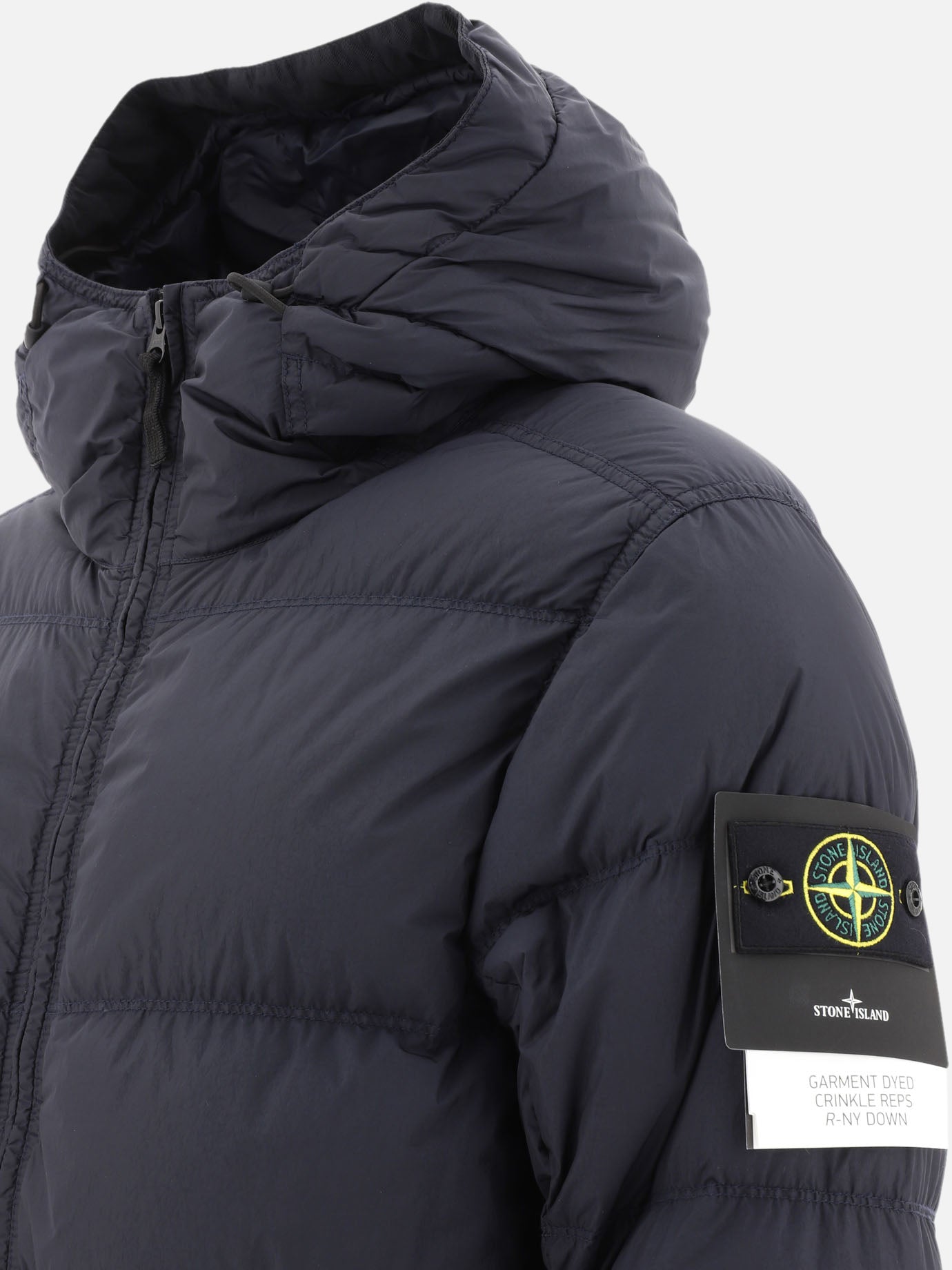 Down jackets Solid colour  Blue - Stone Island Men | PDP | VIETTI Online Store | thumbnail_4