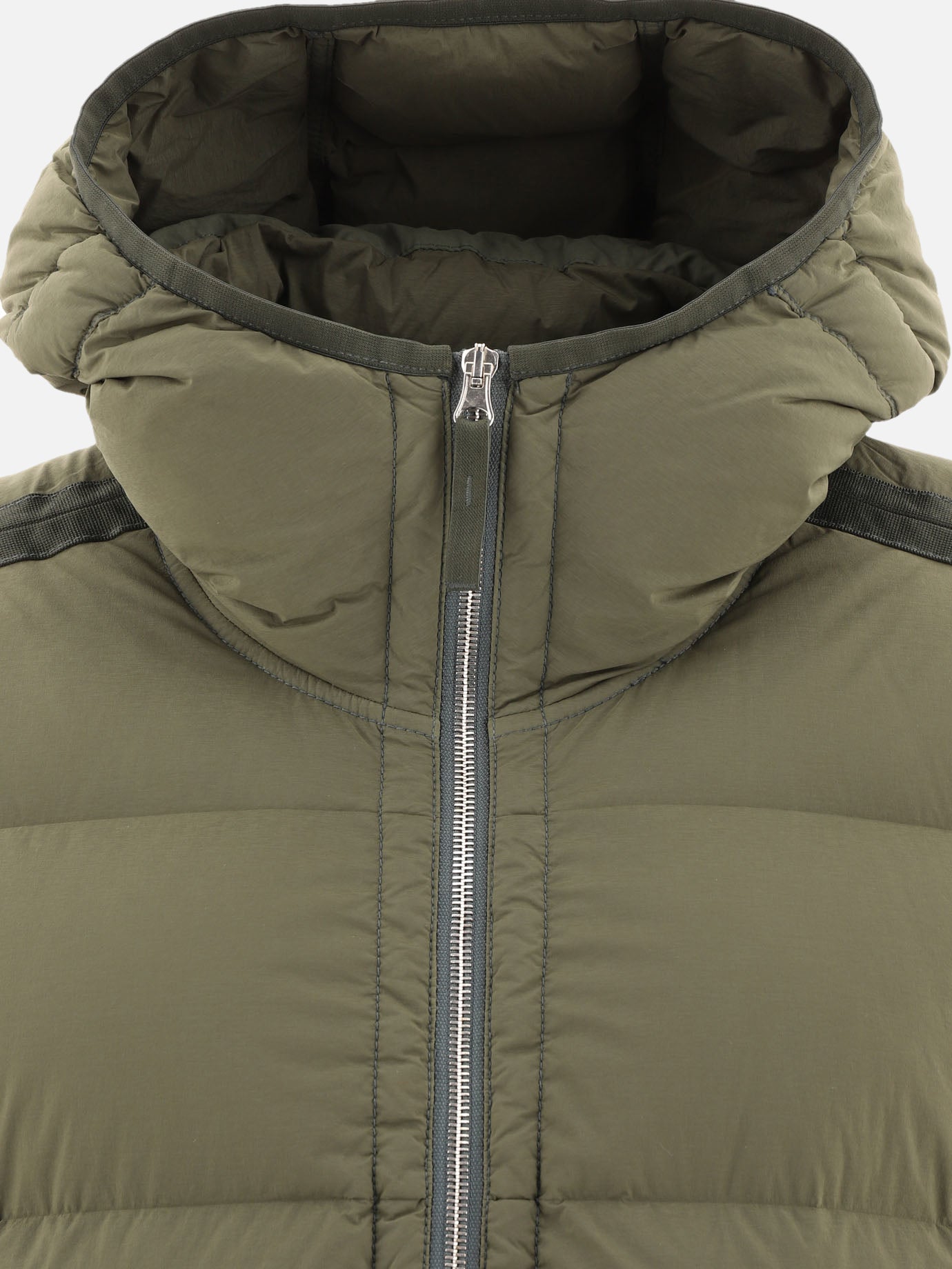 Down jackets Solid colour  Green - Stone Island Men | PDP | VIETTI Online Store | thumbnail_3