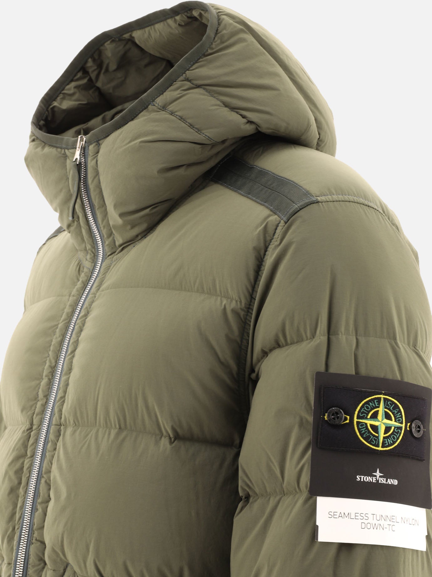 Down jackets Solid colour  Green - Stone Island Men | PDP | VIETTI Online Store | thumbnail_4