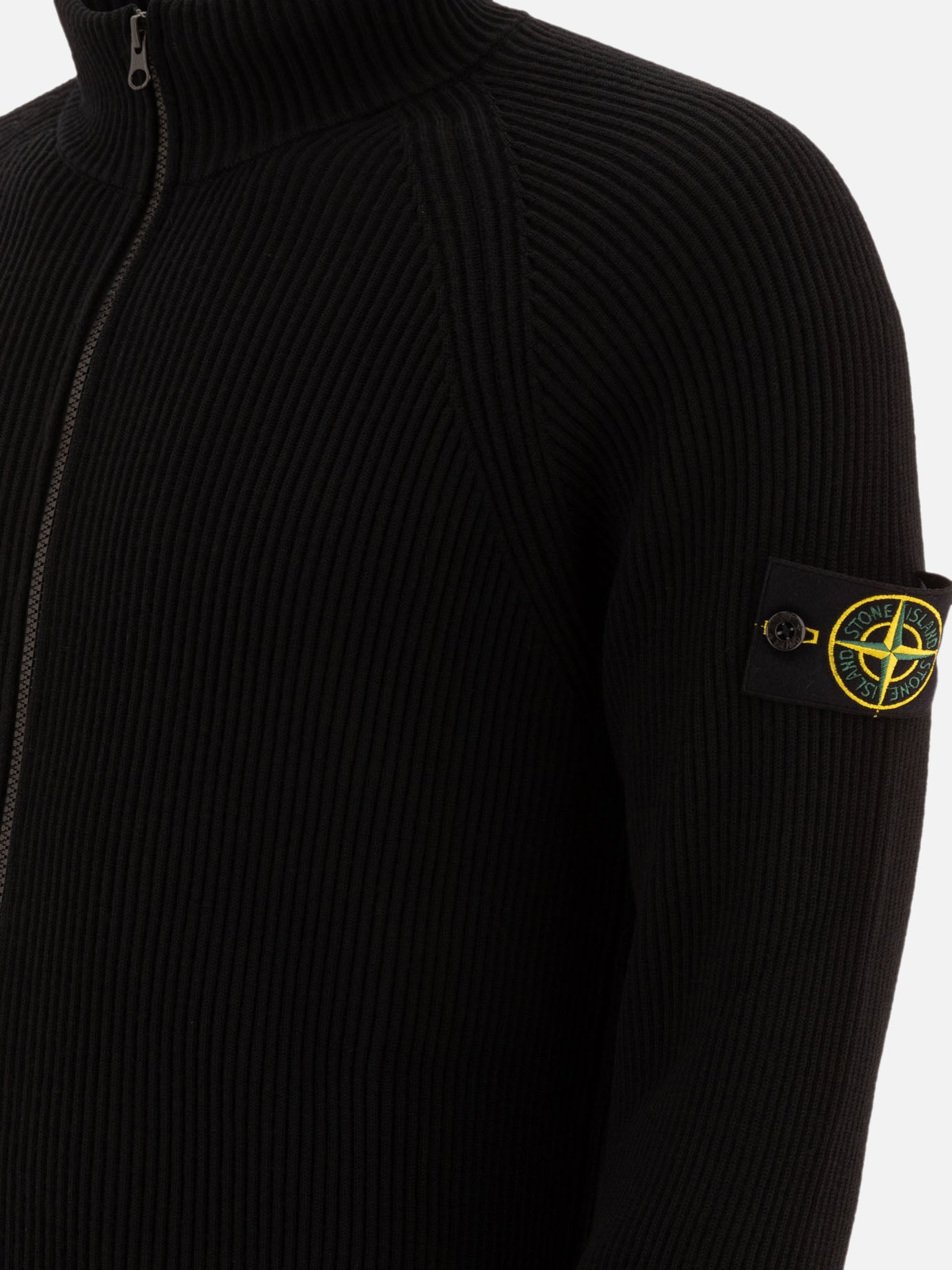 Zipped sweaters Solid colour  Black - Stone Island Men | PDP | VIETTI Online Store | thumbnail_4