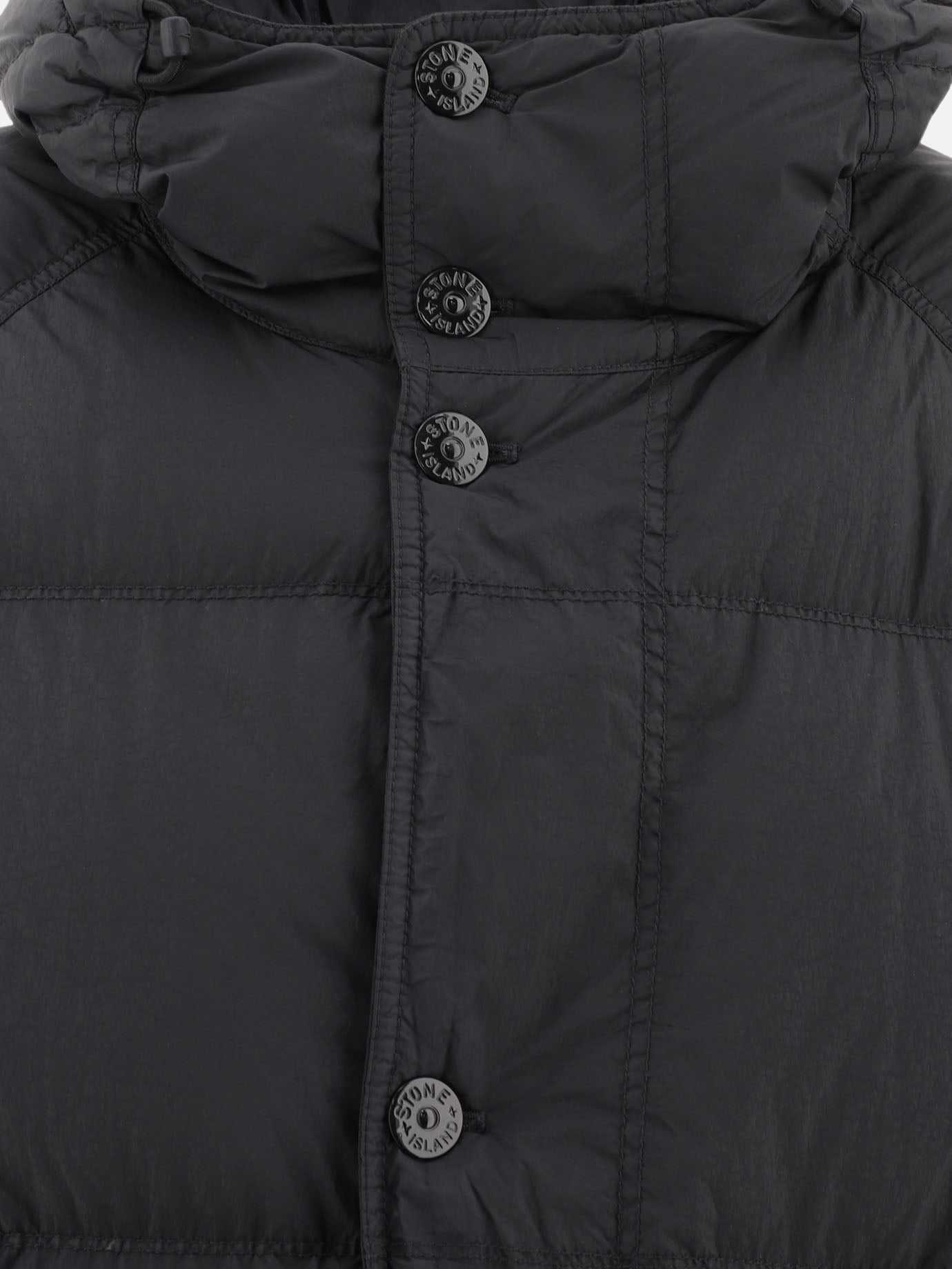 Down coats Solid colour  Black - Stone Island Men | PDP | VIETTI Online Store | thumbnail_3