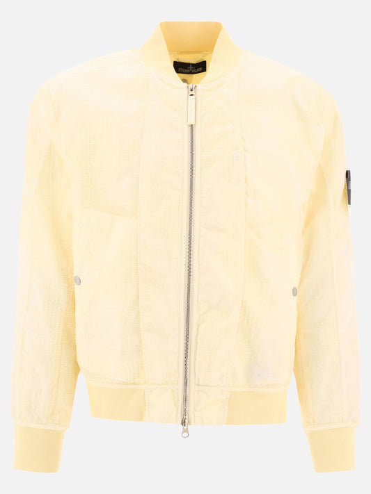 Bomber jackets Solid colour  Yellow - Stone Island Shadow Project Men | PLP | VIETTI Online Store 
