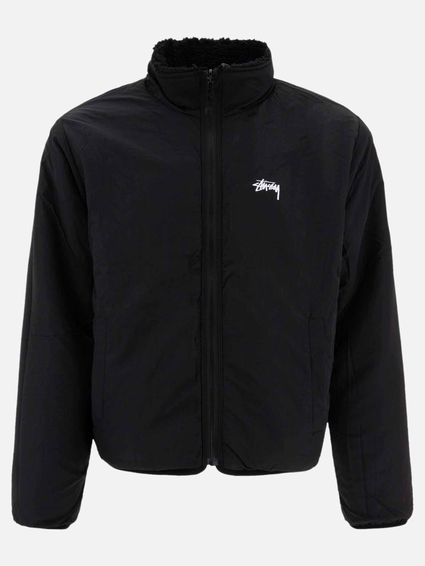 Stüssy Reversible sherpa jacket Black