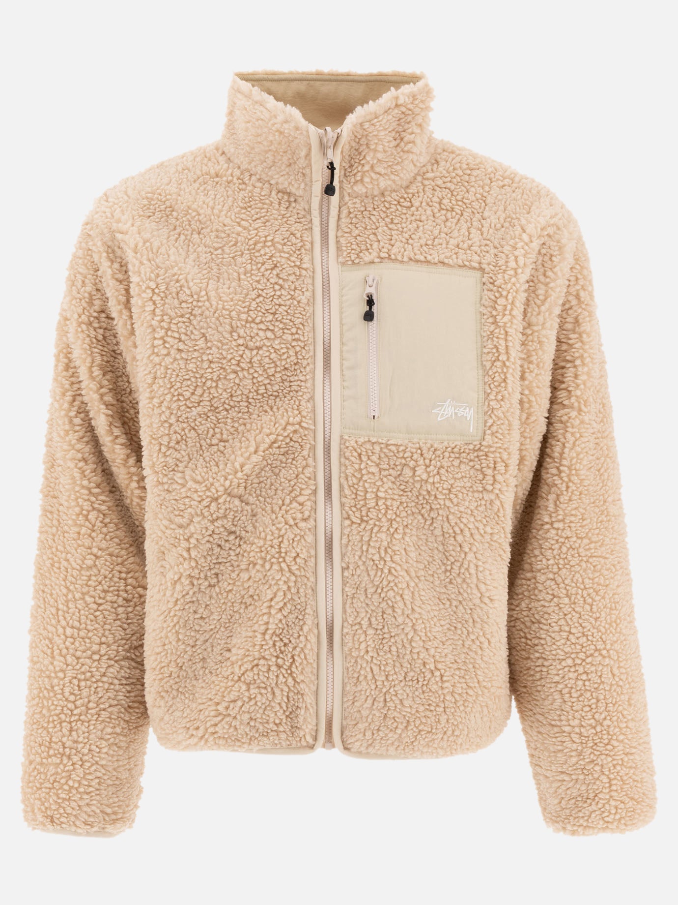 Stüssy Reversible sherpa jacket Beige