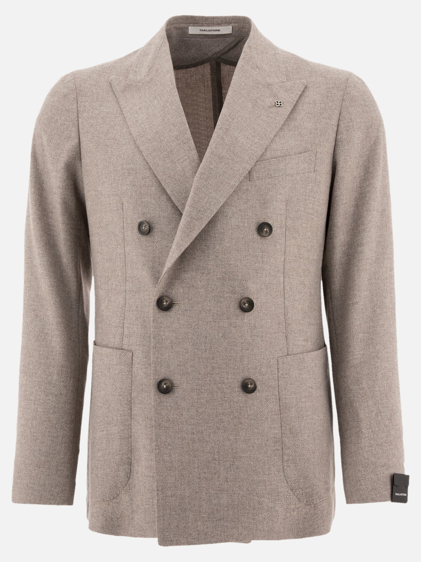 Tagliatore Wool blend double-breasted blazer 13693776_48 Grey thumbnail_1