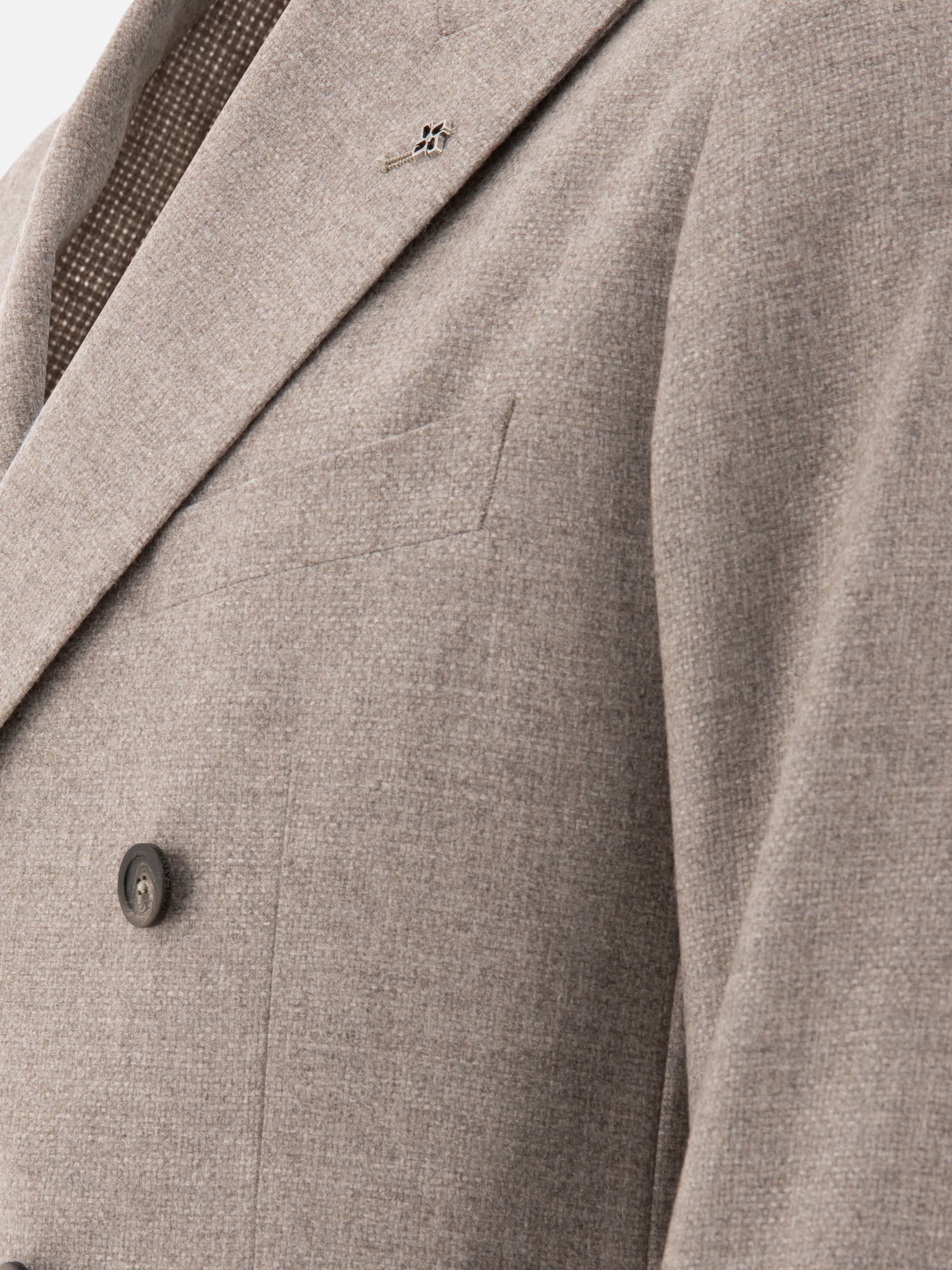 Wool blend double-breasted blazer