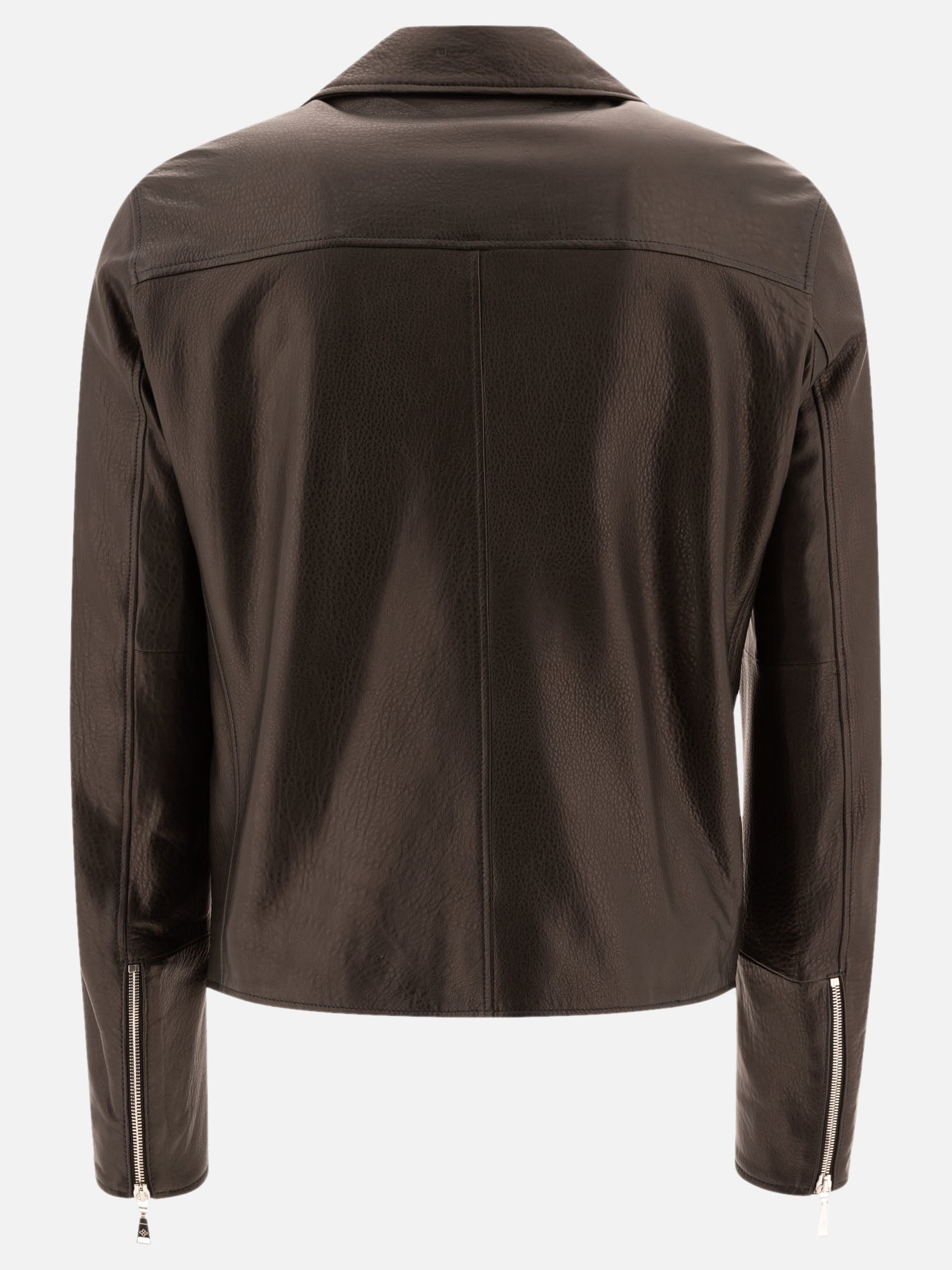 Leather jackets Solid colour  Black - Tagliatore Men | PDP | VIETTI Online Store | thumbnail_2